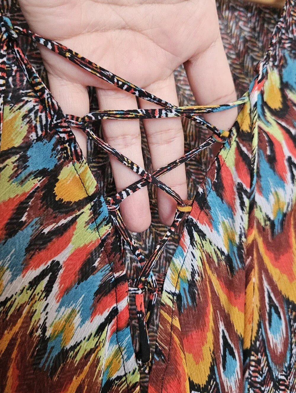 John Paul Richard - Long Colorful Dress Small - Picture 4 of 10